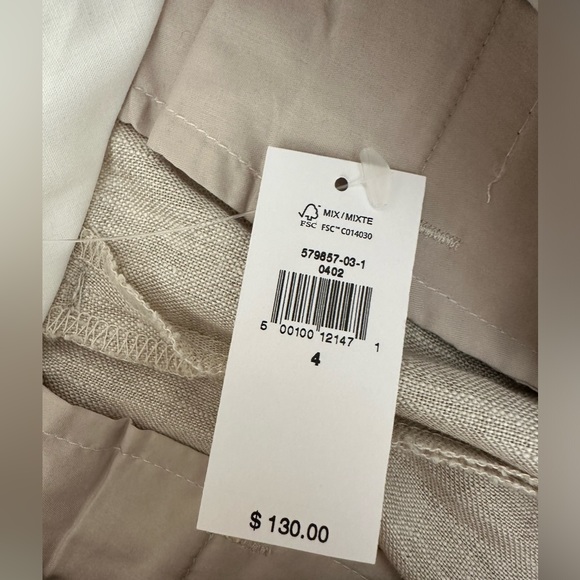 Banana Republic Palma Straight-Leg Linen Pant - Picture 4 of 6